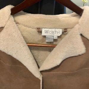 Worth Suede/Shearling coat